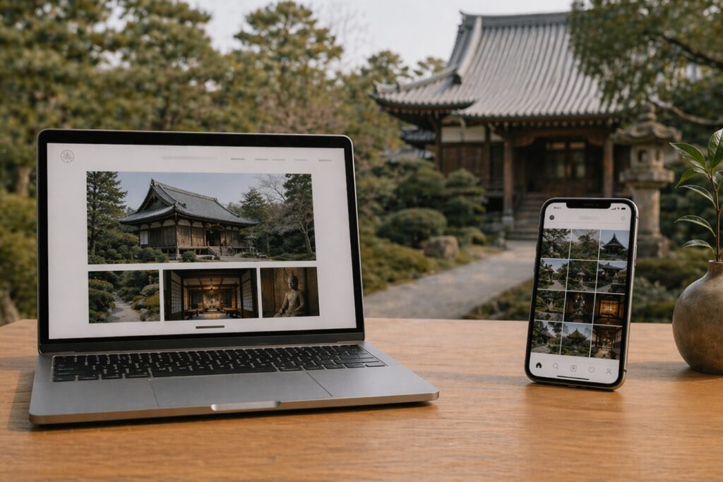 お寺 ホームページ インスタグラム